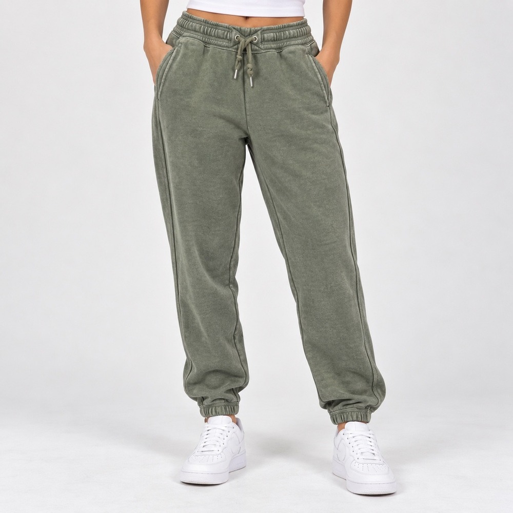 Aerie M Joggers Women Olive Green Drawstring Elastic Cuff Relaxed Loungewear
